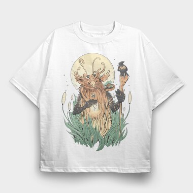 Forest Magic Creature Cottagecore, Tricou Oversize Barbati (Unisex)