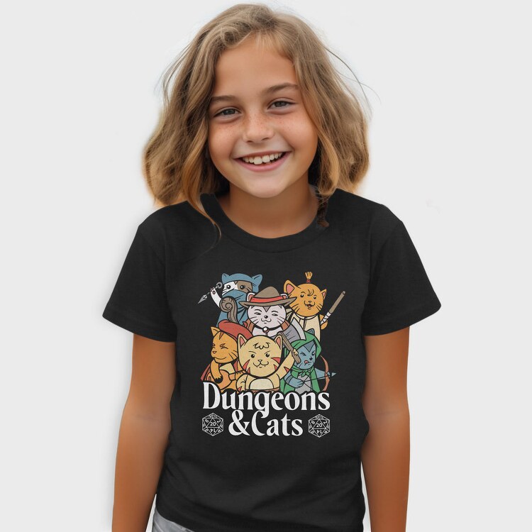Dungeons And Cats, Tricou Copii