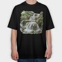 Waterfall Stream Forest, Tricou Oversize Barbati (Unisex)