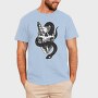 Skull With Snake Knife 01, Tricou Barbati (Unisex)