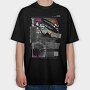 Iridiscent Cat, Tricou Oversize Barbati (Unisex)