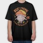 Love Fall Autumn Mushroom Character, Tricou Oversize Barbati (Unisex)