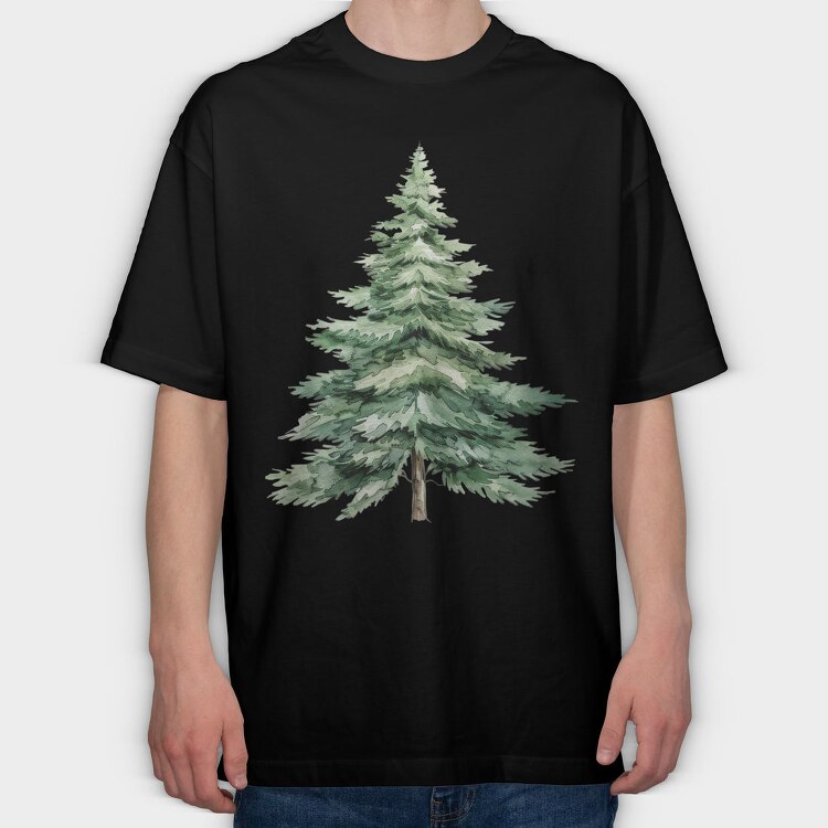 Watercolor Tree Fairy, Tricou Oversize Barbati (Unisex)