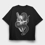 Skull With Snake Knife 01, Tricou Oversize Barbati (Unisex)