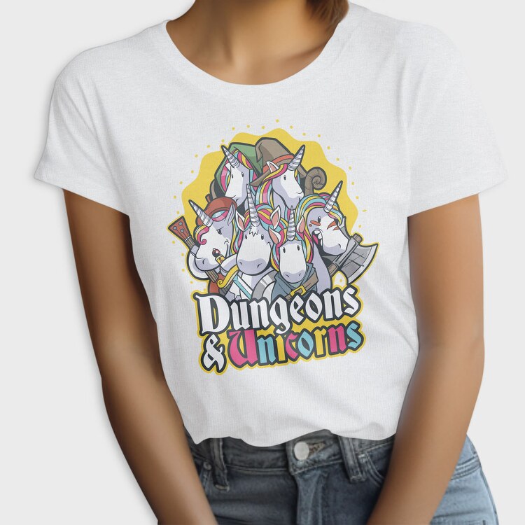 Dungeons Unicorns, Tricou Femei