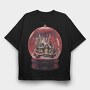 Snow Globe Christmas Snowball, Tricou Oversize Barbati (Unisex)