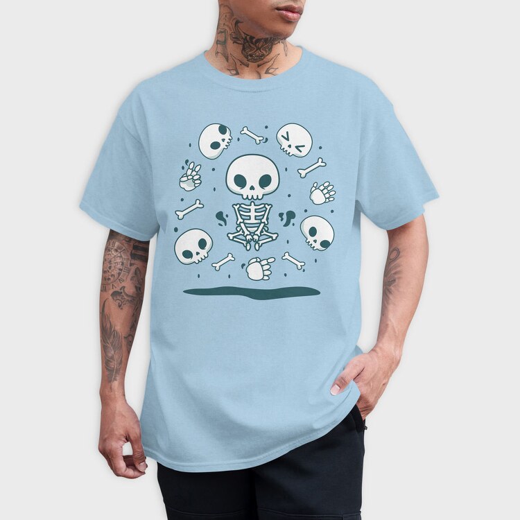 Skulls And Skeletons Cute Mug, Tricou Barbati (Unisex)