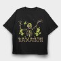 Radioactive Skeleton Creature, Tricou Oversize Barbati (Unisex)