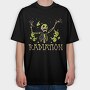 Radioactive Skeleton Creature, Tricou Oversize Barbati (Unisex)