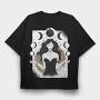 Lunar Goddess, Tricou Oversize Barbati (Unisex)