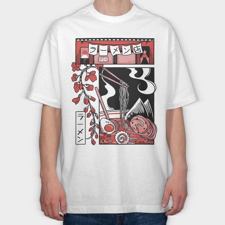 Japanese Comics 5, Tricou Oversize Barbati (Unisex)