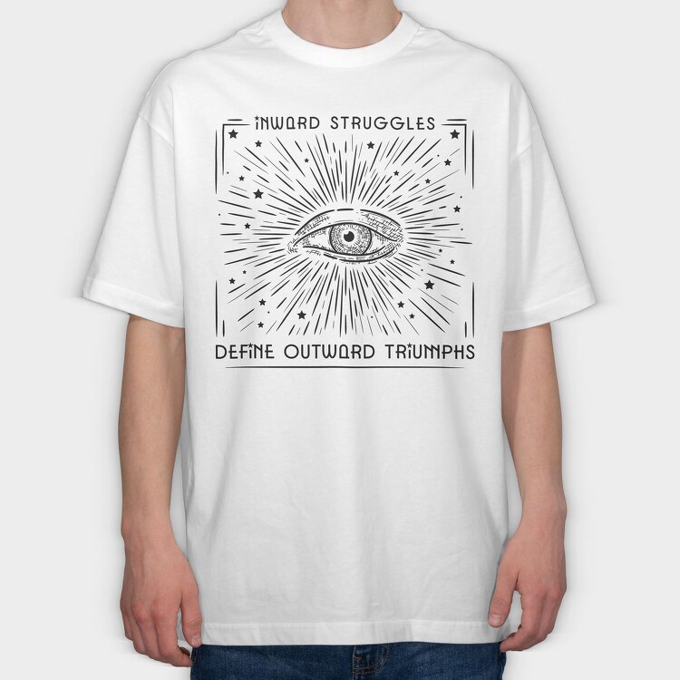 Inward Struggles, Tricou Oversize Barbati (Unisex)