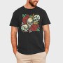 Cool Skulls And Roses, Tricou Barbati (Unisex)