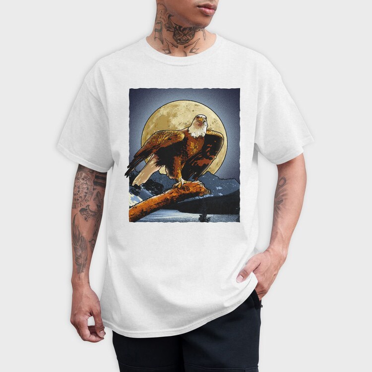 Eagle At Night, Tricou Barbati (Unisex)