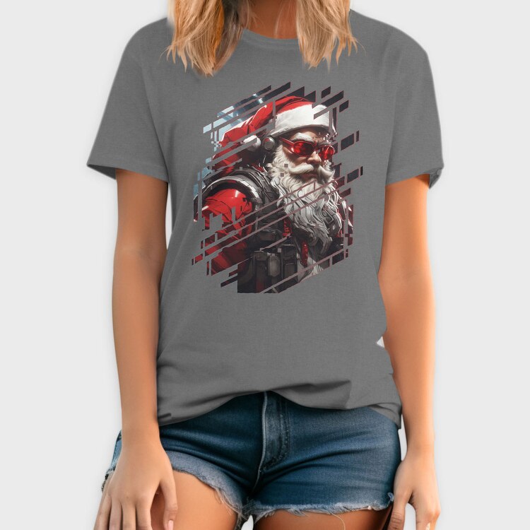 Cyberpunk Santa, Tricou Barbati (Unisex)