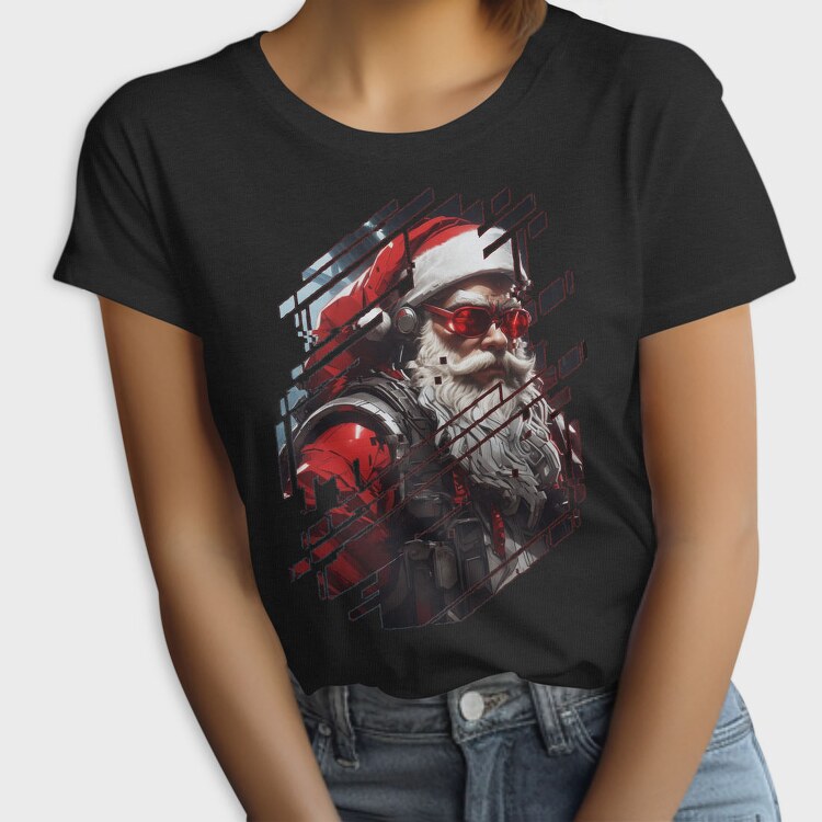 Cyberpunk Santa, Tricou Femei