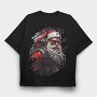 Cyberpunk Santa, Tricou Oversize Barbati (Unisex)