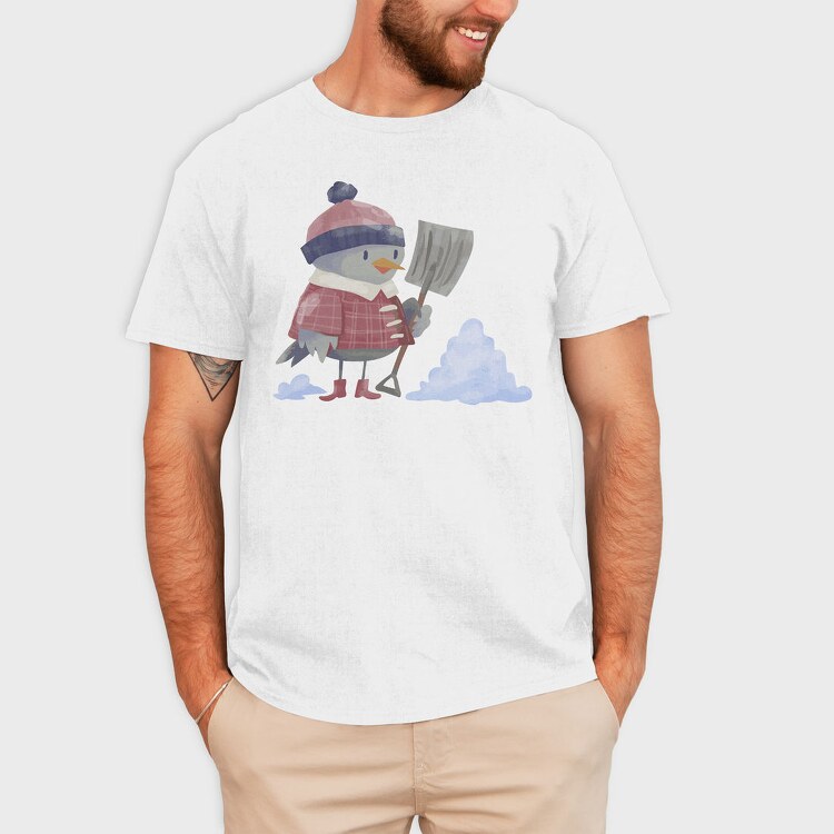 Snowbird Shovel, Tricou Barbati (Unisex)