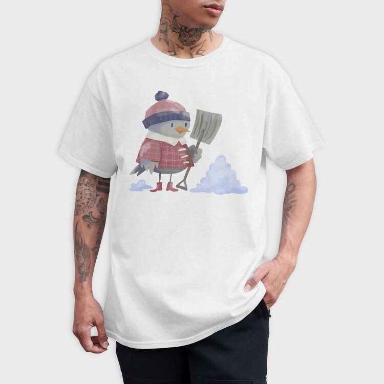 Snowbird Shovel, Tricou Barbati (Unisex)