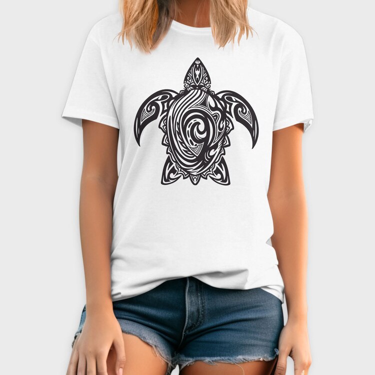 Cool Tribal Sea Turtle, Tricou Barbati (Unisex)
