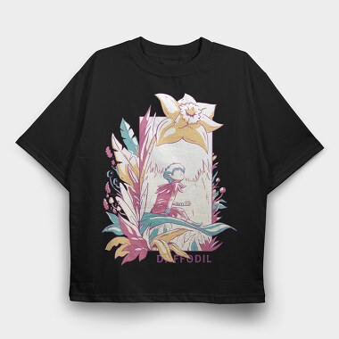 Magic Fairy In Flower Field Fairycore 06, Tricou Oversize Barbati (Unisex)