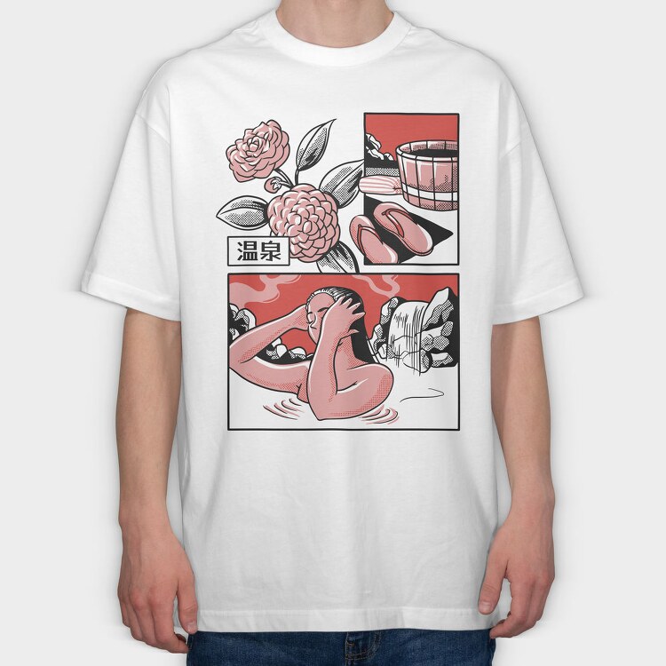 Japanese Comics 4, Tricou Oversize Barbati (Unisex)