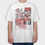 Japanese Comics 4, Tricou Oversize Barbati (Unisex)