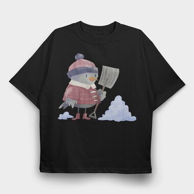 Snowbird Shovel, Tricou Oversize Barbati (Unisex)