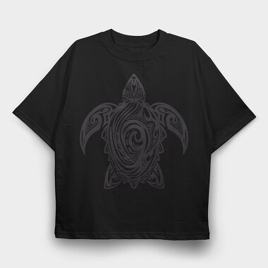 Cool Tribal Sea Turtle, Tricou Oversize Barbati (Unisex)
