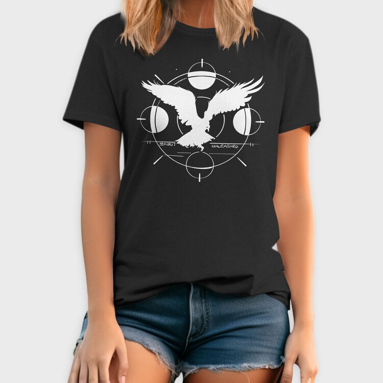Eagle Flying Sunset Animal Monochrome Tote, Tricou Barbati (Unisex)