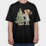 Whimsical Christmas Tree, Tricou Oversize Barbati (Unisex)
