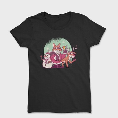Fox Santa Christmas, Tricou Femei