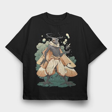 Magical Bug Creature Cottagecore Man, Tricou Oversize Barbati (Unisex)
