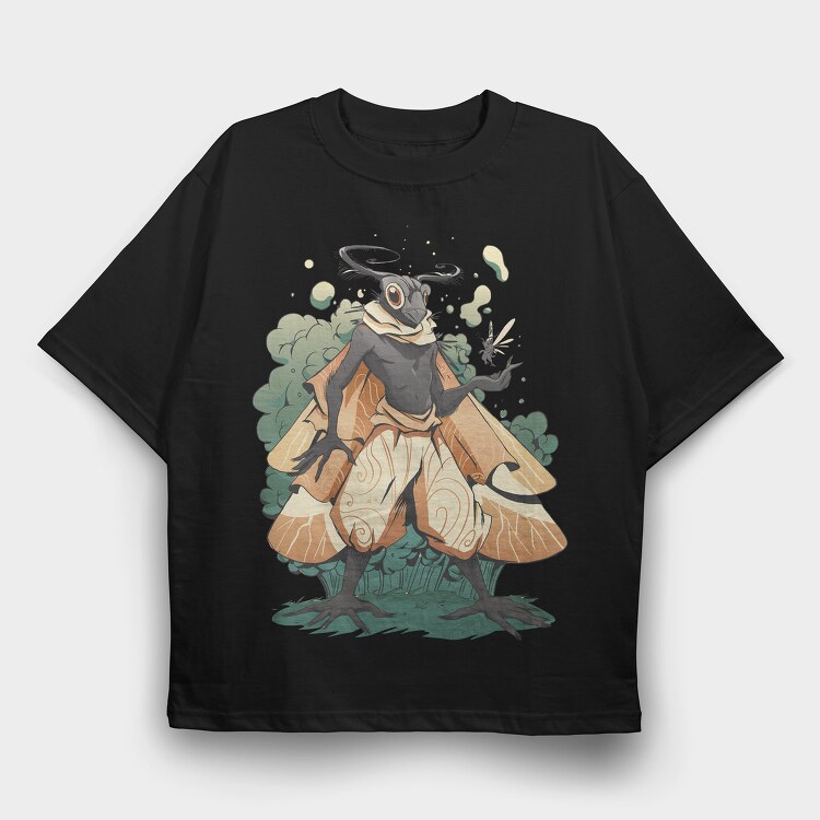 Magical Bug Creature Cottagecore Man, Tricou Oversize Barbati (Unisex)