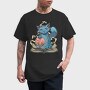 Magical Cat With Book Whimsical, Tricou Barbati (Unisex)