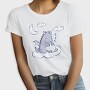 Sleepy Cute Dragon Tote, Tricou Femei