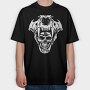 Cool Viking Skulls Bear Man, Tricou Oversize Barbati (Unisex)