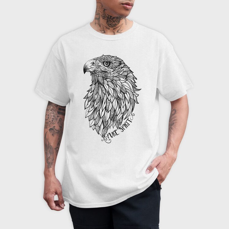 Eagle Illustration, Tricou Barbati (Unisex)