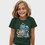 Magical Cat With Book Whimsical, Tricou Copii