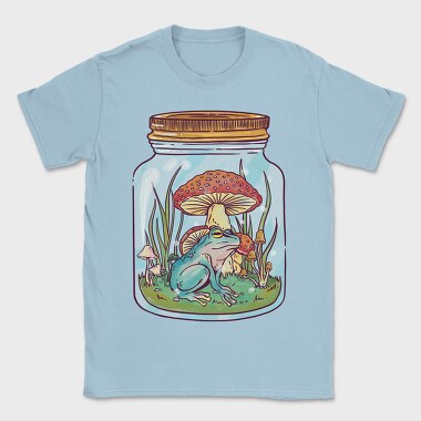 Frog In Mason Jar Nature, Tricou Barbati (Unisex)