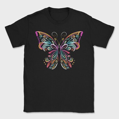 Bright Colored Butterfly Colorful, Tricou Barbati (Unisex)