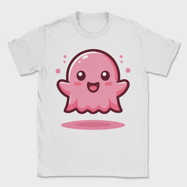 Bubbly Pink Ghost, Tricou Barbati (Unisex)