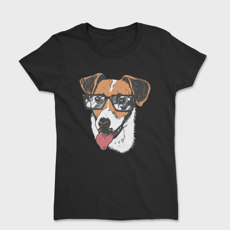 Jack Russell Terrier Sunglasses, Tricou Femei