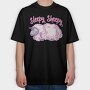 Sleepy Sheepy, Tricou Oversize Barbati (Unisex)