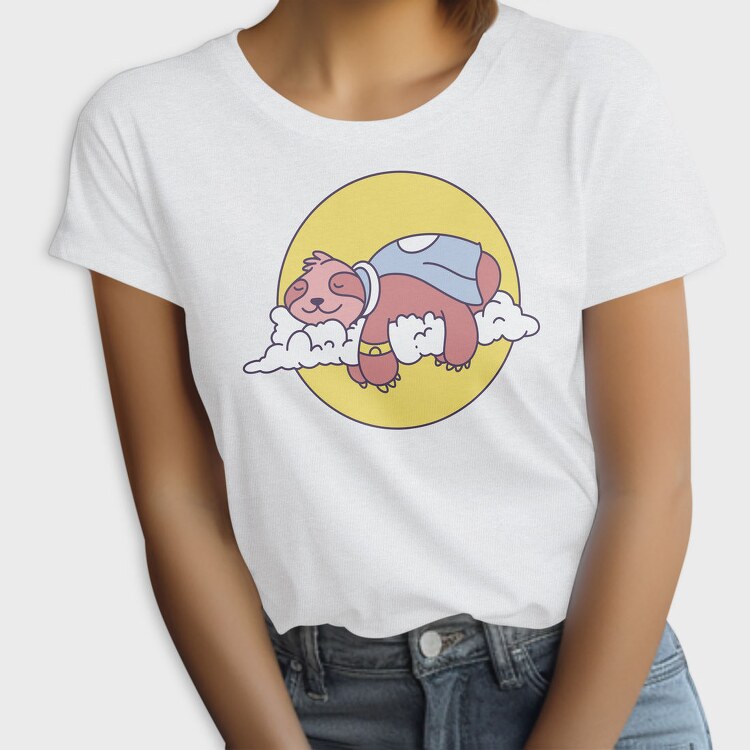 Sleepy Sloth In The Clouds, Tricou Femei