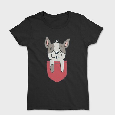 French Bulldog Pocket, Tricou Femei