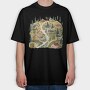 Watercolor Village Nest, Tricou Oversize Barbati (Unisex)