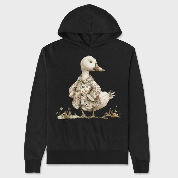 Whimsical Duck Jacket, Hanorac Oversize Barbati (Unisex)
