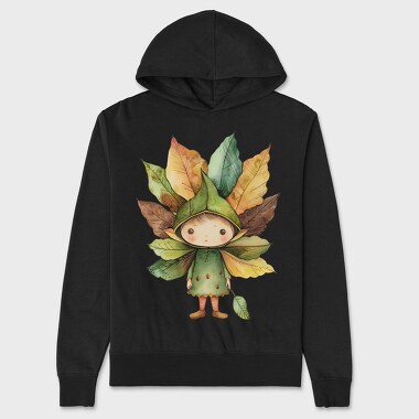 Whimsical Fall Gnome, Hanorac Oversize Barbati (Unisex)