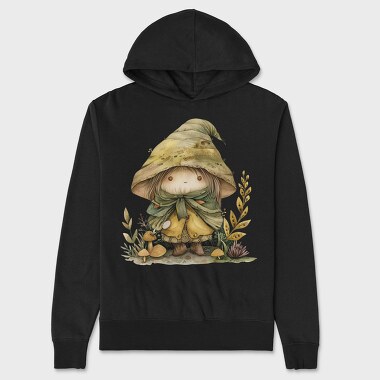 Whimsical Fantasy Gnome, Hanorac Oversize Barbati (Unisex)